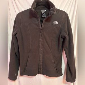 North Face Black Full Zip Fleece Jacket Size S